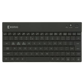 CSKBBT300US Bluetooth keyboard verlicht draagbaar us international zwart In gebruik foto