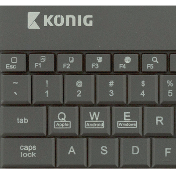 CSKBBT300US Bluetooth keyboard verlicht draagbaar us international zwart In gebruik foto