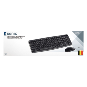 CSKMCU100BE Bedrade muis en keyboard zwart Verpakking foto