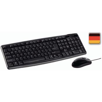 CSKMCU100DE Bedrade muis en keyboard standaard usb duits zwart