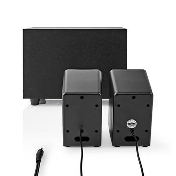CSPR10021BK Pc-speaker | 2.1 | 33 w | 3,5 mm male | usb gevoed | volumebediening Product foto