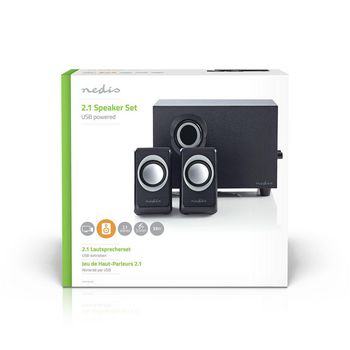 CSPR10021BK Pc-speaker | 2.1 | 33 w | 3,5 mm male | usb gevoed | volumebediening  foto