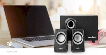 CSPR10021BK Pc-speaker | 2.1 | 33 w | 3,5 mm male | usb gevoed | volumebediening Product foto