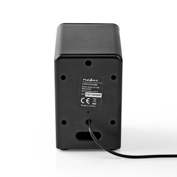 CSPR20020BK Pc-speaker | 2.0 | 18 w | 3,5 mm male | usb gevoed | volumebediening | output Product foto