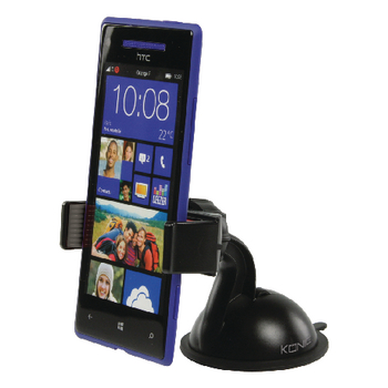 CSSPCH100 Universeel smartphonehouder autoraam en dashboard zwart In gebruik foto