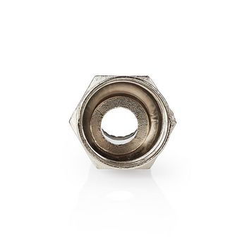 CSVC41902ME F-connector | recht | male | vernikkeld | 75 ohm | twist-on | diameter kabelinvoer: 7.4 mm | zink le Product foto