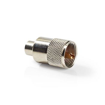 CSVC43900ME Pl259-connector | recht | male | vernikkeld | 50 ohm | soldeer | diameter kabelinvoer: 6.0 mm | meta Product foto