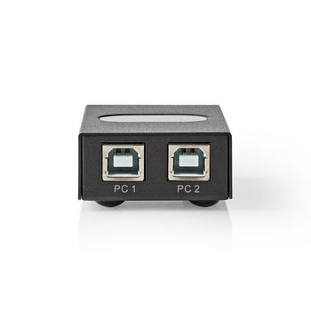 CSWI6002BK Usb-switch | 2 poort(en) | 1x usb a | 2x usb b female | 480 gbps | metaal | zwart Product foto
