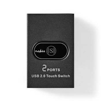 CSWI6002BK Usb-switch | 2 poort(en) | 1x usb a | 2x usb b female | 480 gbps | metaal | zwart
