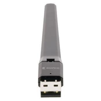 CSWNDAC600A Draadloze usb-adapter ac600 2.4/5 ghz (dual band) wi-fi zwart In gebruik foto