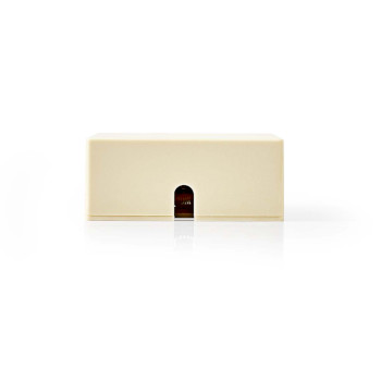 CTGB90822IV Telecom-wandcontactdoos | type aansluiting: rj11 | rj11 female | rj11 female | recht | pvc | ivoor | Product foto