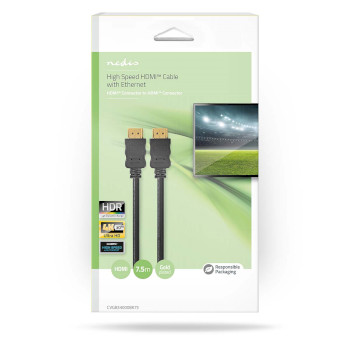 CVGB34000BK75 High speed ​​hdmi™-kabel met ethernet | hdmi™ connector | hdmi™ connec Verpakking foto