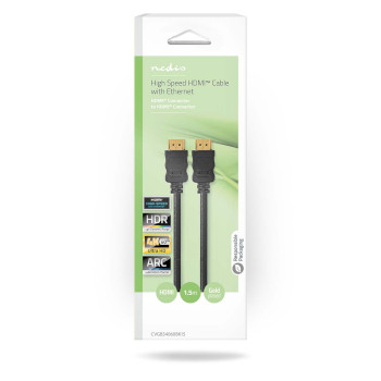 CVGB34060BK15 High speed ​​hdmi™-kabel met ethernet | hdmi™ connector | hdmi™ connec  foto