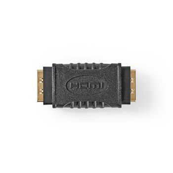 CVGB34900BK Hdmi™-adapter | hdmi™ female | hdmi™ female | verguld | recht | abs | zwart | 1 st Product foto