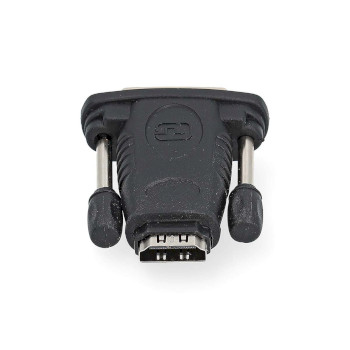 CVGB34912BK Hdmi™-adapter | dvi-d 24+1-pins male | hdmi™ output | vernikkeld | recht | abs | zwart | Product foto