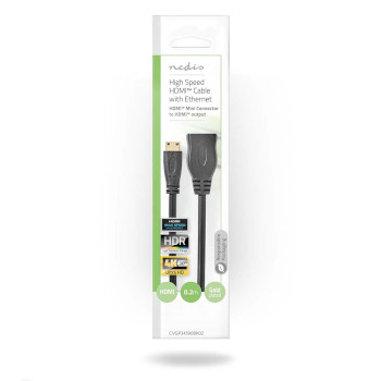 CVGP34590BK02 High speed ​​hdmi™-kabel met ethernet | hdmi™ mini-connector | hdmi™ o  foto