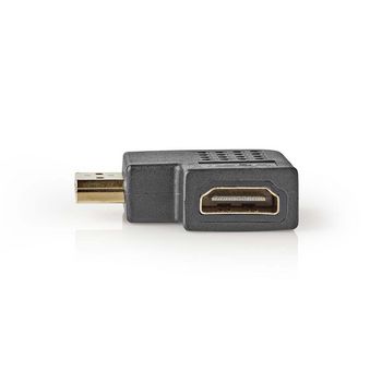 CVGP34904BK Hdmi™-adapter | hdmi™ connector | hdmi™ female | verguld | rechts gehoekt | abs |  Product foto