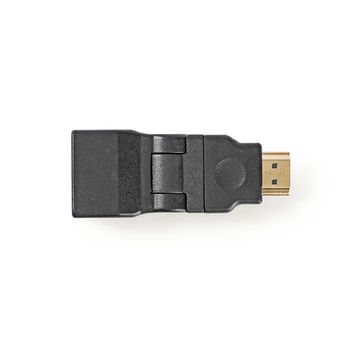 CVGP34905BK Hdmi™-adapter | hdmi™ connector | hdmi™ female | verguld | zwenken | abs | zwart |