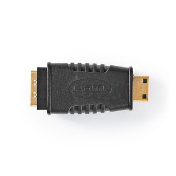 CVGP34906BK Hdmi™-adapter | hdmi™ mini-connector | hdmi™ female | verguld | recht | abs | zwar