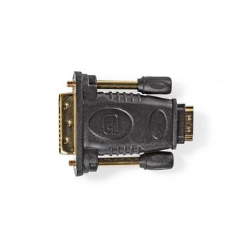 CVGP34912BK Hdmi™-adapter | dvi-d 24+1-pins male | hdmi™ female | verguld | recht | abs | zwart | 1  Product foto
