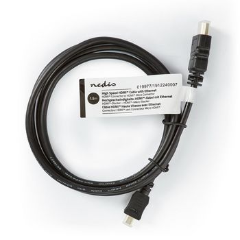 CVGT34700BK15 High speed ​​hdmi™-kabel met ethernet | hdmi™ connector | hdmi™ micro-  foto