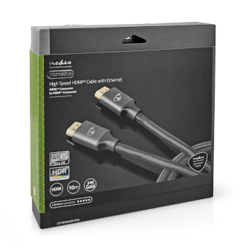 CVTB34000GY100 High speed ​​hdmi™-kabel met ethernet | hdmi™ connector | hdmi™ connec Verpakking foto