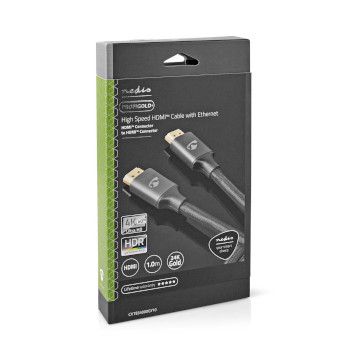 CVTB34000GY10 High speed ​​hdmi™-kabel met ethernet | hdmi™ connector | hdmi™ connec Verpakking foto