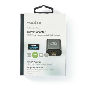 CVTB34907GY Hdmi™-adapter | hdmi™ male / hdmi™ micro-connector | hdmi™ output | verguld   foto