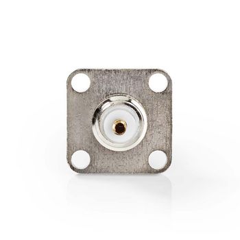 CVVC01920ME Bnc-kabelbeschermer | recht | female | vernikkeld | 50 ohm | soldeer | staal | zilver | 25 stuks | p Product foto