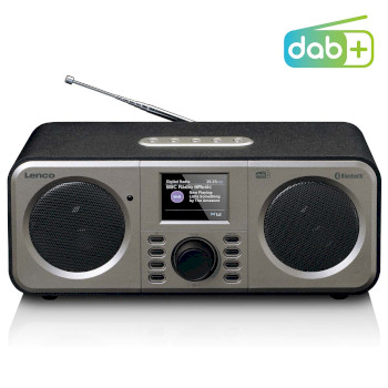 DAR-030BK Stereo dab+ fm-radio met bluetooth® zwart