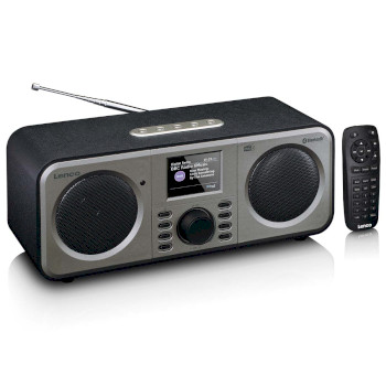 DAR-030BK Stereo dab+ fm-radio met bluetooth® zwart Product foto