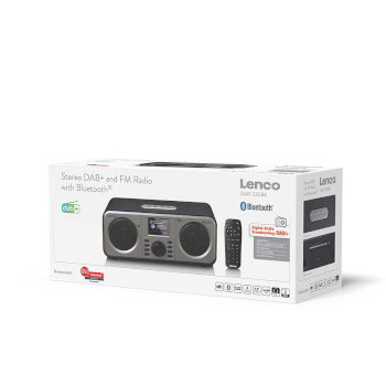 DAR-030BK Stereo dab+ fm-radio met bluetooth® zwart Verpakking foto
