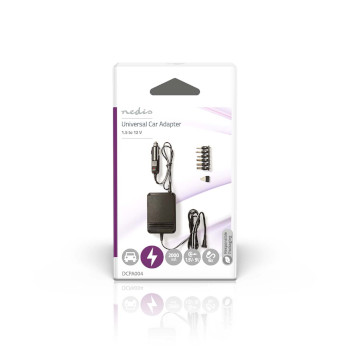 DCPA004 Universal dc power adapter | auto-adapter | 24 w | ingangsvoltage: 12 v dc / 24 v dc | 1.5 / 3 / 4.5 Verpakking foto