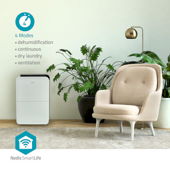 DEHU30WTW Smartlife luchtontvochtiger | wi-fi | 30 l/dag | ontvochtiging / continu / was drogen / ventilatie | Product foto