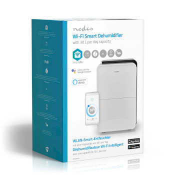 DEHU30WTW Smartlife luchtontvochtiger | wi-fi | 30 l/dag | ontvochtiging / continu / was drogen / ventilatie | Verpakking foto