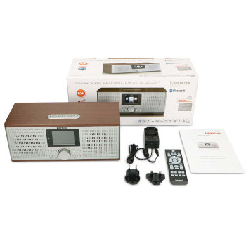 DIR-170WA Slimme internetradio, met dab+ / fm en bluetooth® wood Inhoud verpakking foto