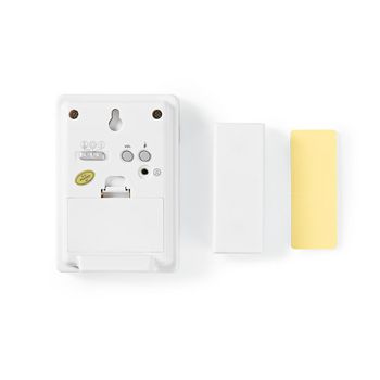 DOORB212WT Draadloze deurbelset | batterij gevoed | 3 v dc | 1x cr2032 | volume: 80 db | signaalbereik: 300 m | Product foto