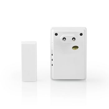 DOORB223CWT Draadloze deurbelset | netvoeding | 220 - 240 v ac 50 hz | 1x cr2032 | volume: 80 db | signaalbereik Product foto