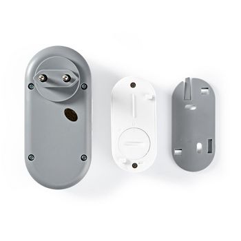 DOORB230CWT Draadloze deurbelset | netvoeding | 220 - 240 v ac 50 hz | 1x cr2032 | volume: 80 db | signaalbereik Product foto