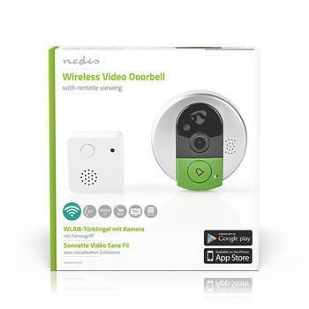 DOORPW10CBK Draadloze videodeurbel | 720p | app-ondersteuning | geluidssignaal binnen | live video en 2-wegs aud  foto