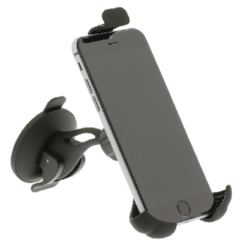 DS110V2 Universeel smartphonehouder autoraam en ventilatierooster zwart In gebruik foto