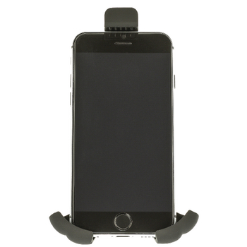DS110V2 Universeel smartphonehouder autoraam en ventilatierooster zwart In gebruik foto