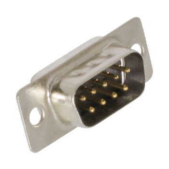 DSC-009 Computer plug d-sub 9-pins male zilver Product foto
