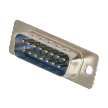 DSC-015 Computer plug d-sub 15-pins male zilver