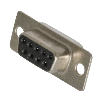 DSC-109 Computer input plug d-sub 9-pins female zilver
