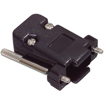 DSC-309 Computer plug d-sub 9-pins hood zwart