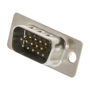 DSC-415 Computer plug d-sub 15-pins hd male zilver