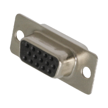 DSC-515 Computer plug d-sub 15-pins hd female zilver