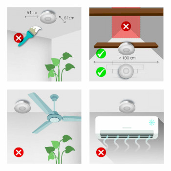 DTCTSC10WT2 Rookmelder | batterij gevoed | batterijlevensduur tot: 1 jaar | koppelbaar | en 14604 | met testknop Product foto