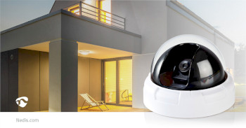 DUMCD10WT Dummy beveiligingscamera | dome | batterij gevoed | binnen | wit Product foto